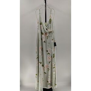 Lulus Womens Green Basic Sleeved Dress L